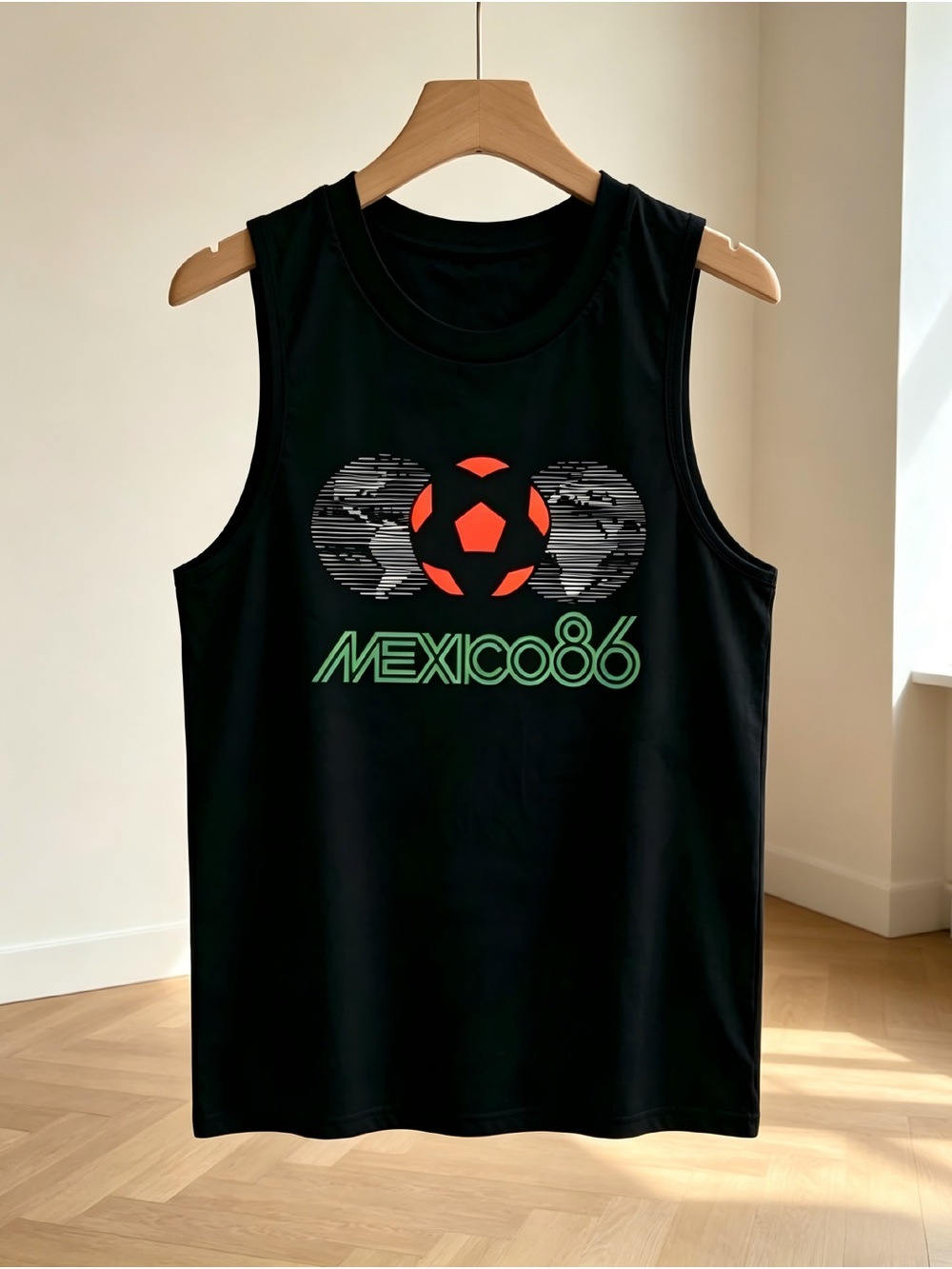 1986 Mexico World Cup Retro Edition Black Womens Mens Tank Top Unisex